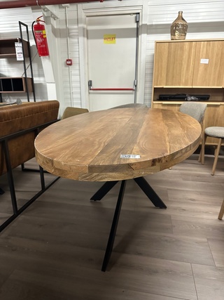 Eetkamertafel Pieter Mano ovaal 210cm, Mango, naturel